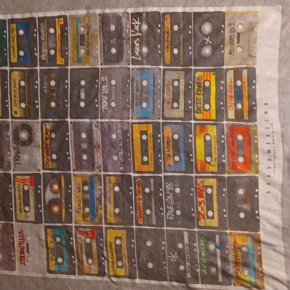 SUPREMEBEING CASSETTE NOVELTY TSHIRT SIZE L GRAY - Picture 2 of 3